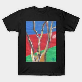 abstract art dry tree multicolor original ilustration T-Shirt